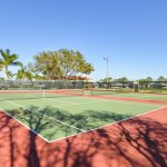 Two pickleball courts