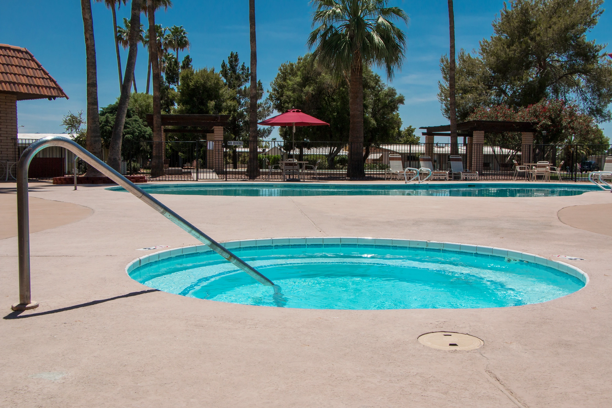 spa and pool at san estrella community