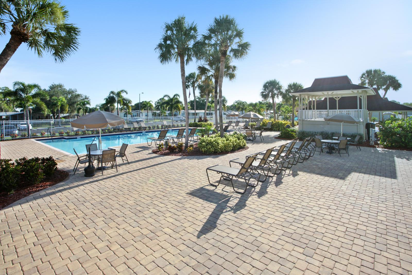 pool at 55+ community in florida