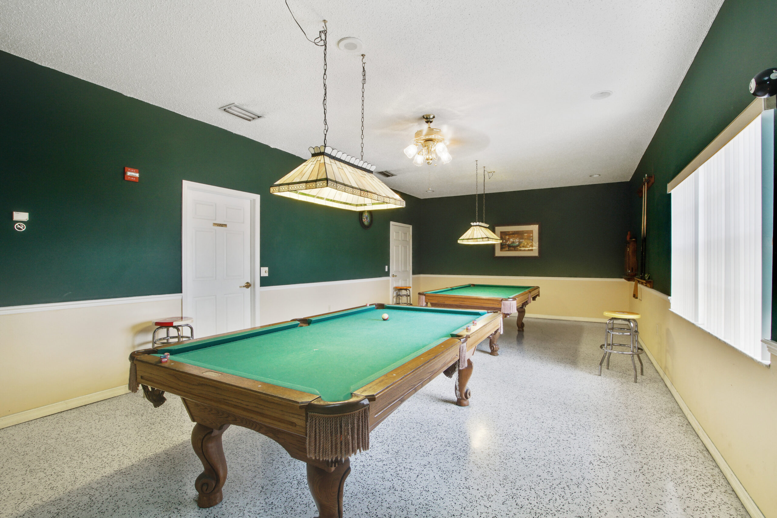 pool table at fountain view estates fl