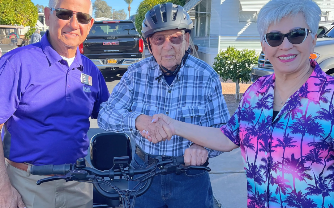 96-Year-Old Resident Spreads Joy & Treats at Mesa Regal: Community Built on Connection, Pets, and Active Living